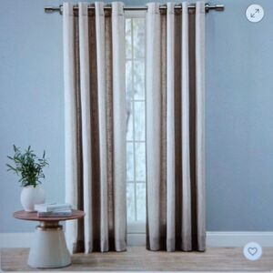 New Castle Lined Grommet Panel‎ Size: 52x63 Grey New 2 Packages